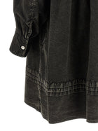 Ganni Black Washed Mini Shirt Dress Black, view 4