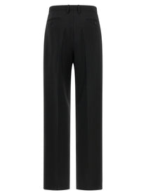 Fendi Black Wool and Mohair Pants Black
