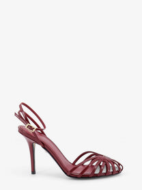 Alevi` Women's Blake Patent Leather Sandals Red