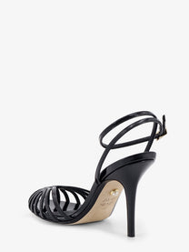 Alevi` Women's Blake Patent Leather Sandals Black