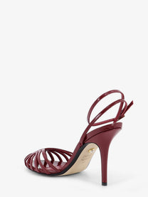 Alevi` Women's Blake Patent Leather Sandals Red