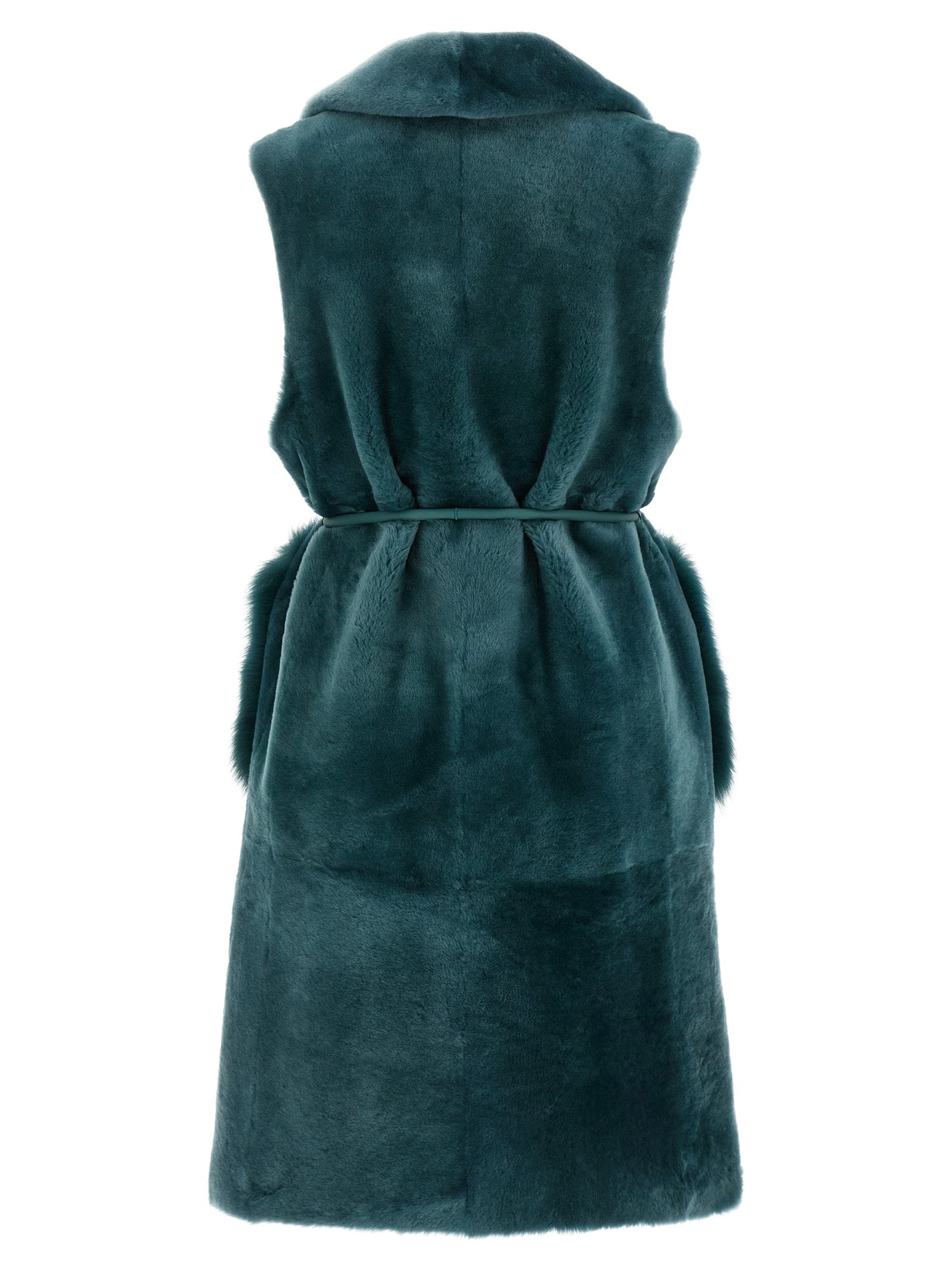 BLANCHA - BLANCHA - ’Merino Straight-Volpe Shadow’ vest - Women’s Outerwear