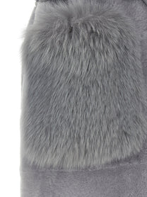 BLANCHA - BLANCHA - ’Merino Straight-Volpe Shadow’ vest - Woman,Clothing,Fur,