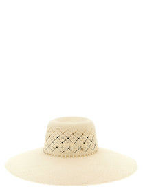 Maison Michel Blanche Hat Beige