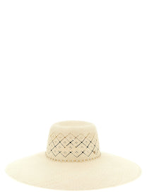 Maison Michel Blanche Hat Beige