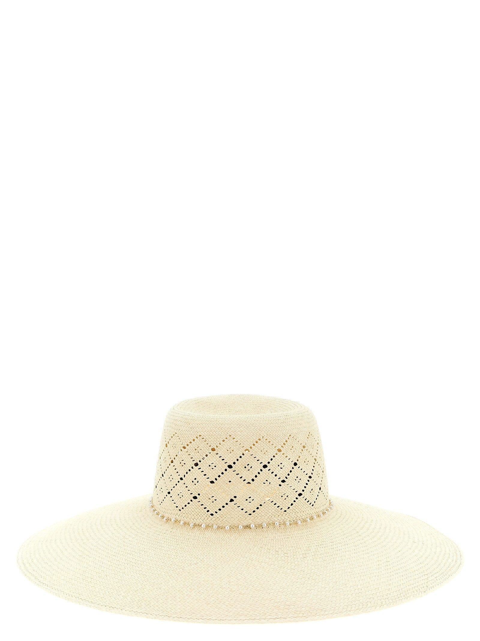 Maison Michel Blanche Hat Beige