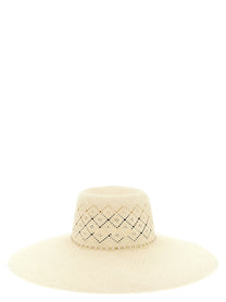 Maison Michel Blanche Hat Beige