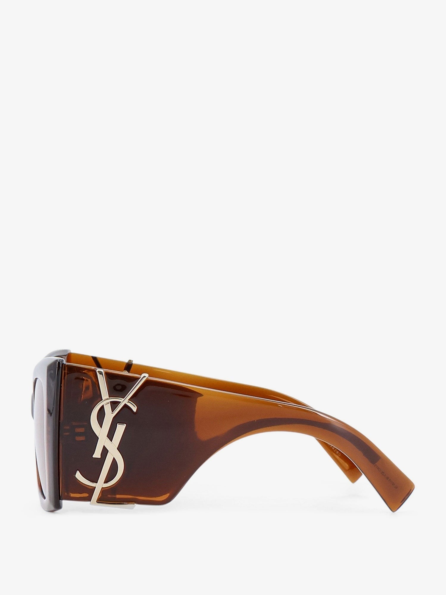 Saint Laurent Women's Blaze Crystal Acetate Sunglasses Brown