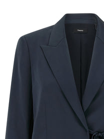 Theory Blazer City Twill Blue