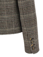 Ermanno Scervino Blazer Cropped Check Gold, view 4