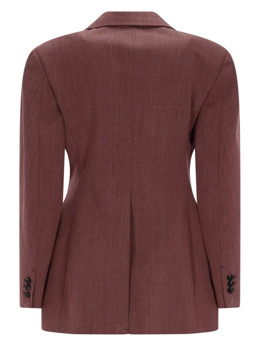Bottega Veneta Women's Blazer in Lana Lino Blue