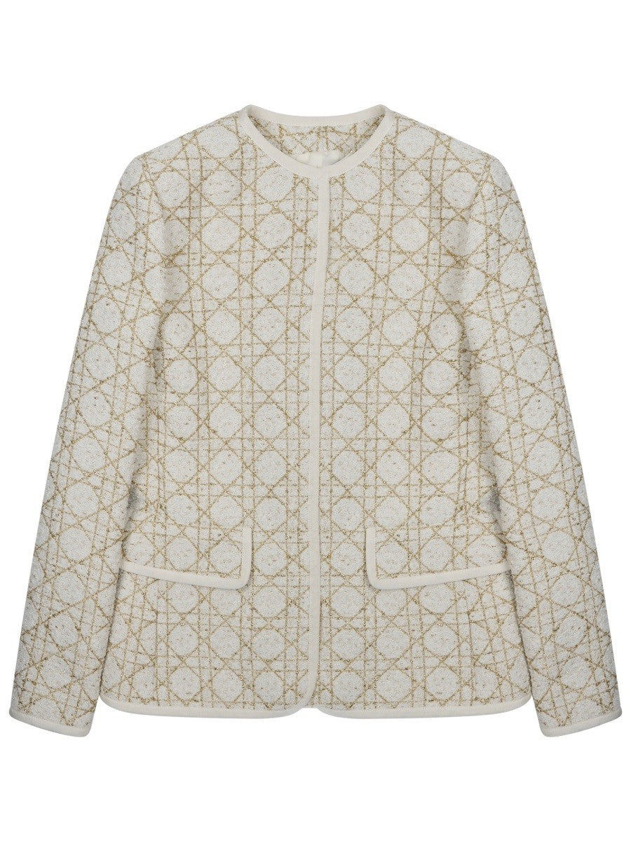 Dior Women's Blazer Macrocannage Beige