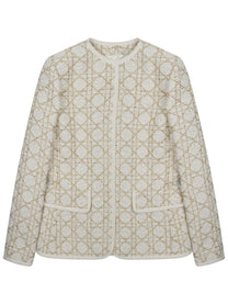 Dior Women's Blazer Macrocannage Beige
