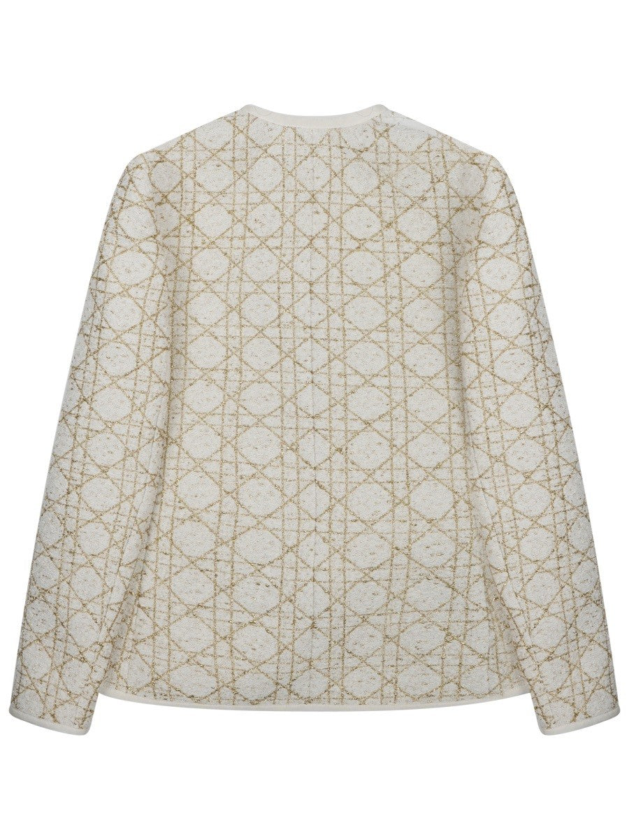 Dior Women's Blazer Macrocannage Beige