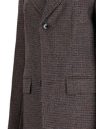Ami Paris Women's Wool Blazer Single-Breasted Brown, view 3