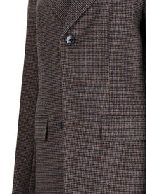 Ami Paris Women's Wool Blazer Single-Breasted Brown, view 3