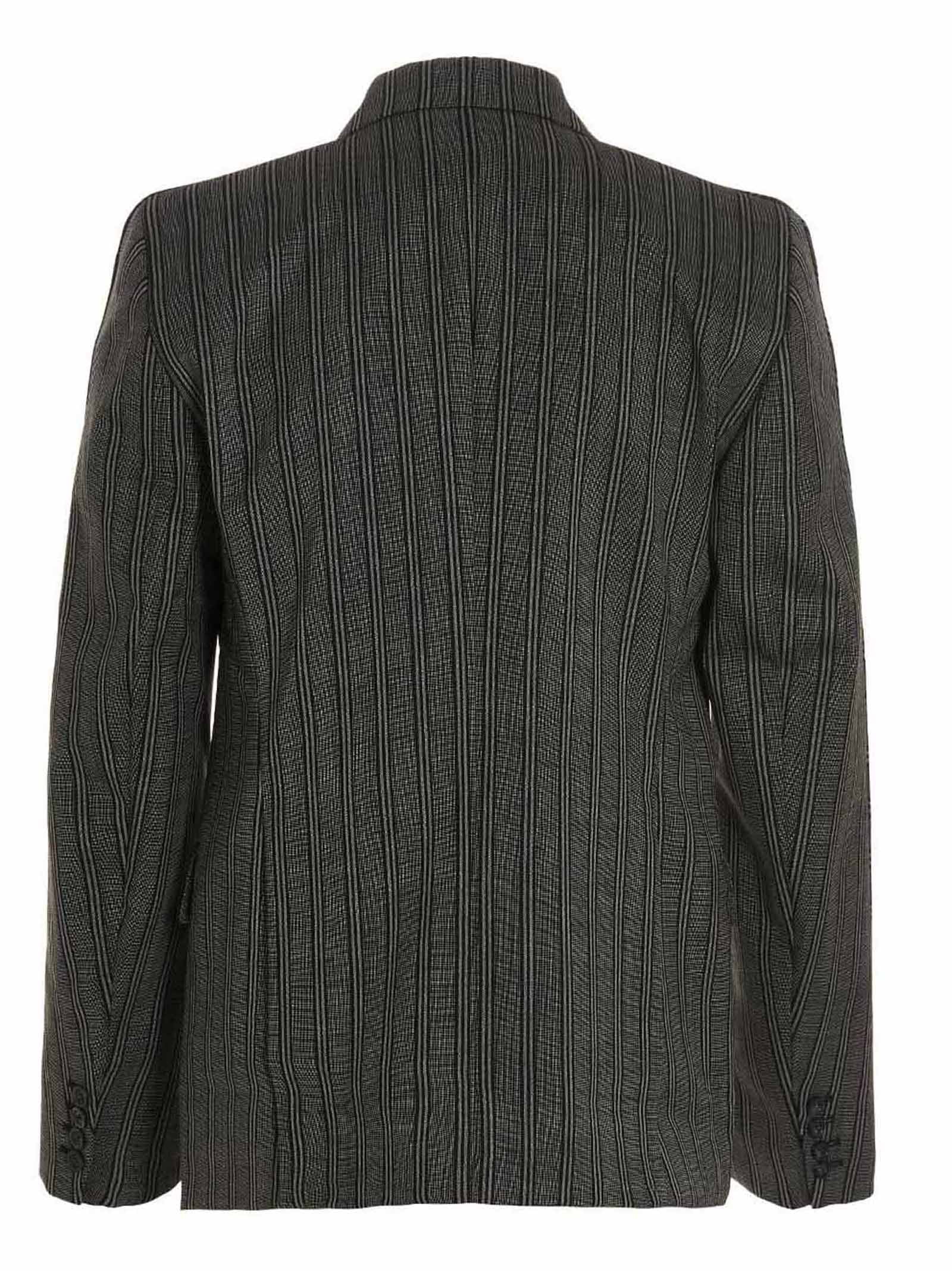 VTMNTS Blazer Tonal Double Breasted Tailored Black