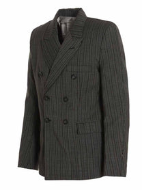 VTMNTS Blazer Tonal Double Breasted Tailored Black