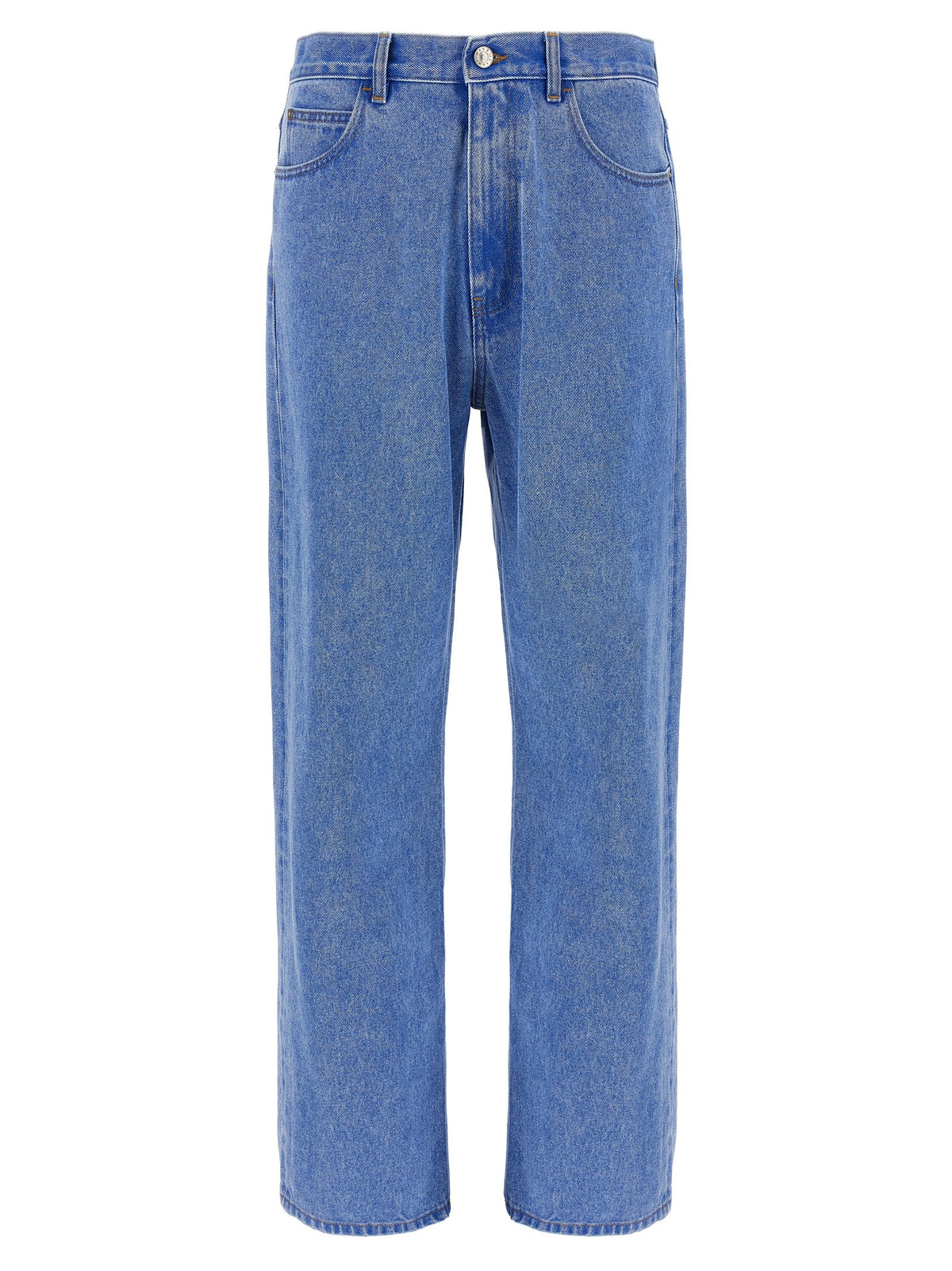 Marni Bleached Coated Jeans Blue