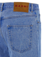 Marni Bleached Coated Jeans Blue, view 4