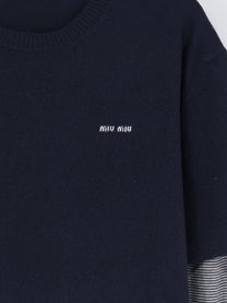 Miu Miu Women's Cashmere and Silk Sweater Grey