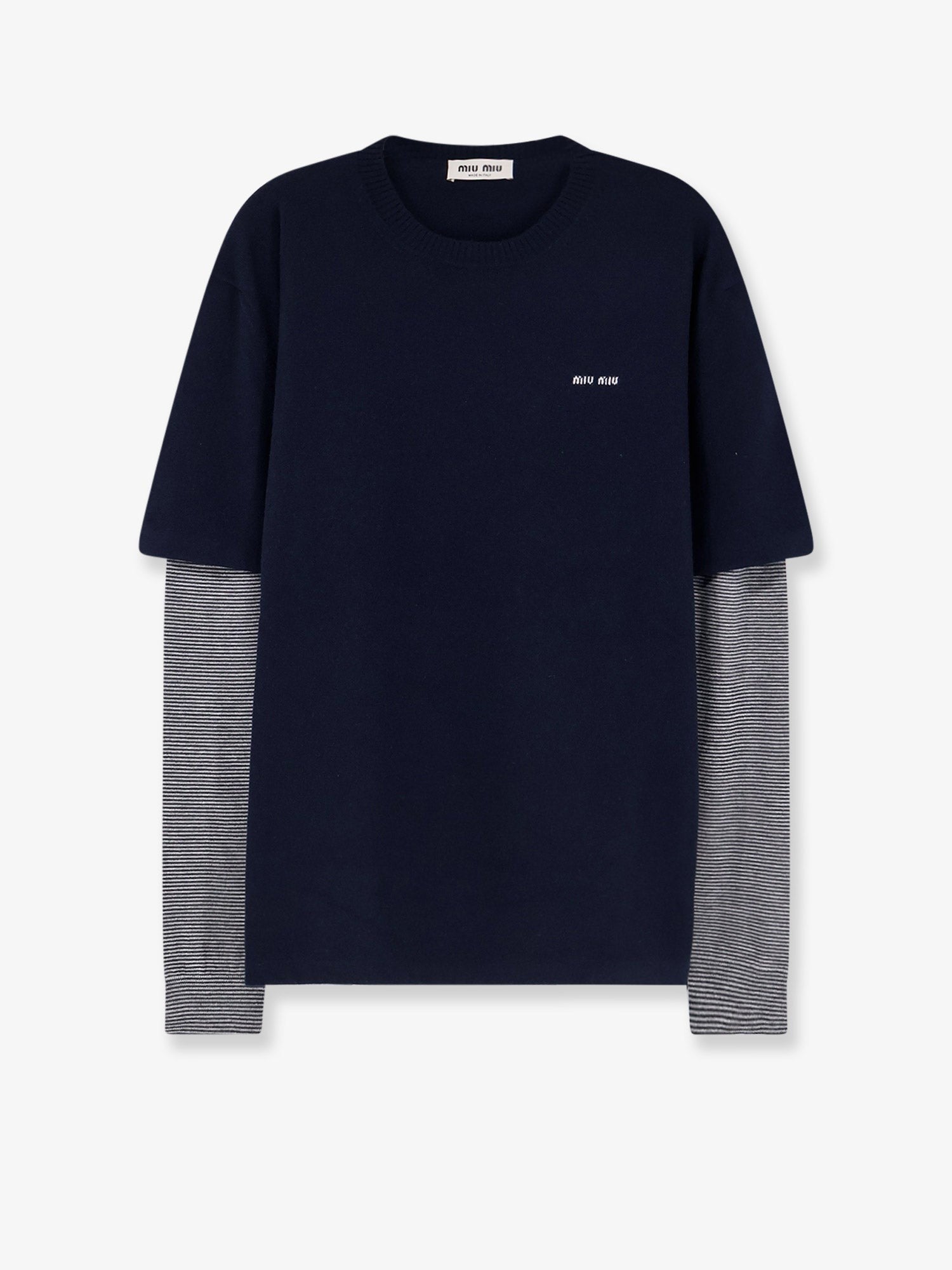 Miu Miu Women's Cashmere and Silk Sweater Grey