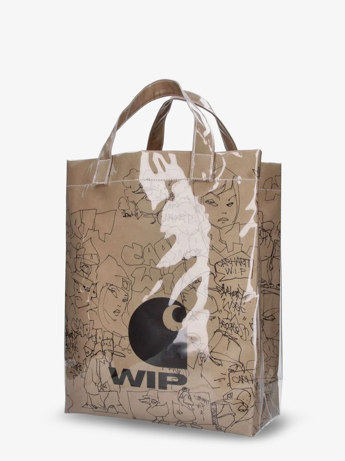 Carhartt Wip Unisex Blinkerfluid Paper Laminated Paper Handbag Brown
