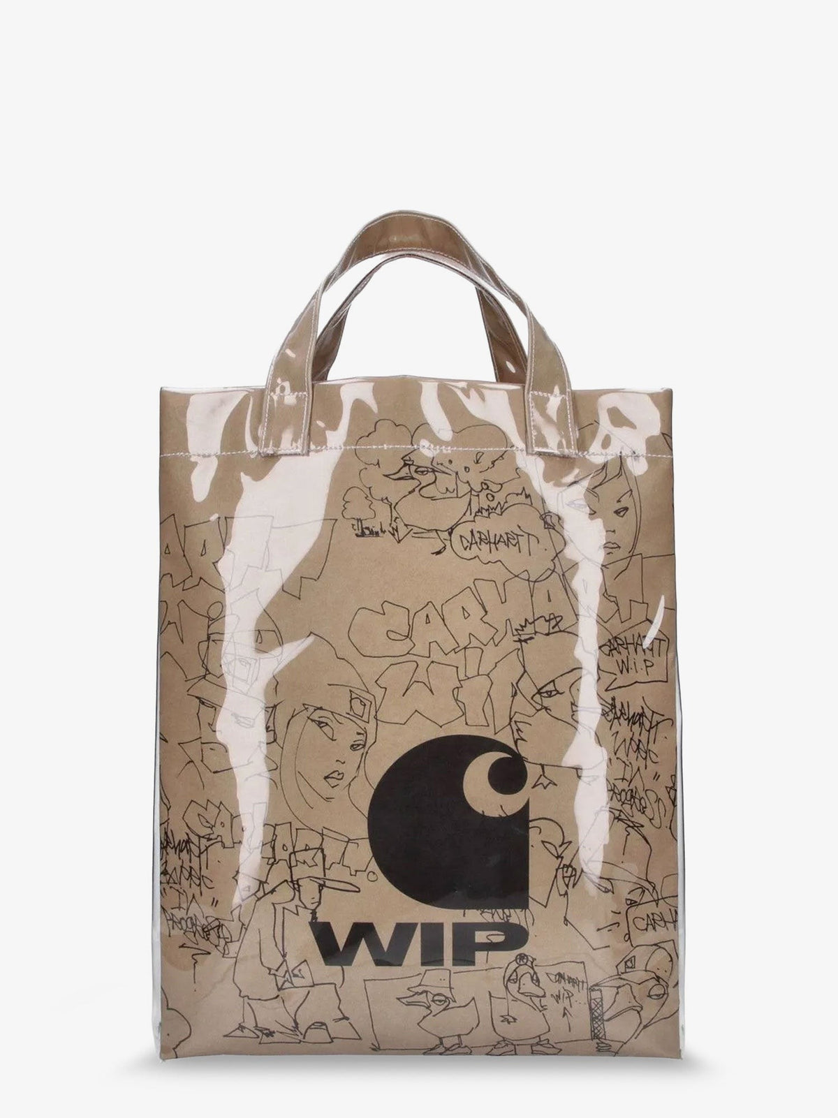 Carhartt Wip Unisex Blinkerfluid Paper Laminated Paper Handbag Brown