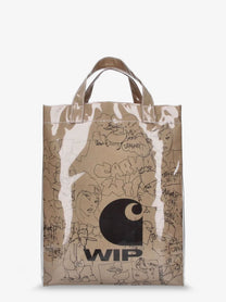 Carhartt Wip Unisex Blinkerfluid Paper Laminated Paper Handbag Brown