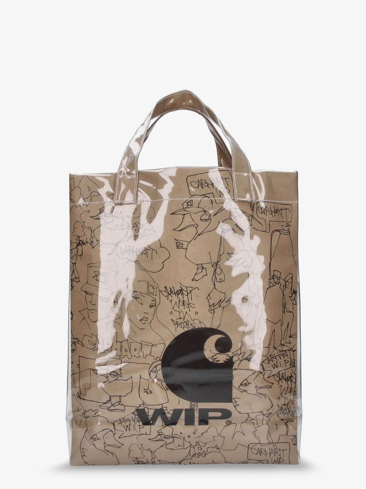 Carhartt Wip Unisex Blinkerfluid Paper Laminated Paper Handbag Brown