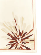 Brunello Cucinelli Bloom Print Scarf Beige, view 2