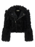 Fendi Blouson Biker Jacket Black