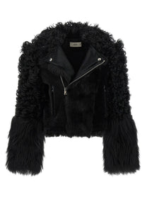 Fendi Blouson Biker Jacket Black