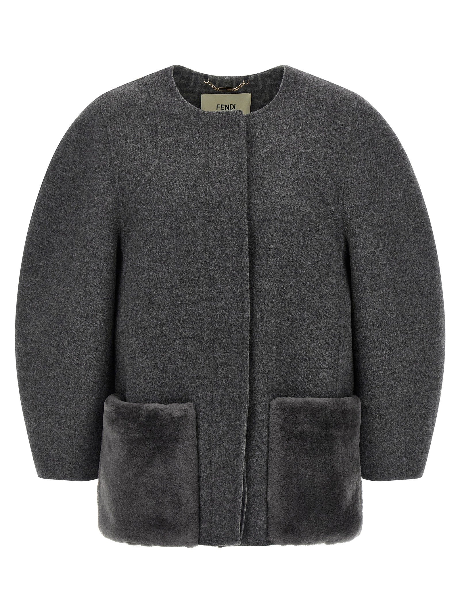 Fendi Blouson Cocoon Grey
