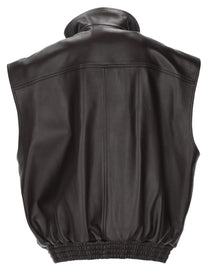 Balenciaga Women's Leather Soft Blouson Brown, view 3