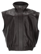 Balenciaga Women's Leather Soft Blouson Brown