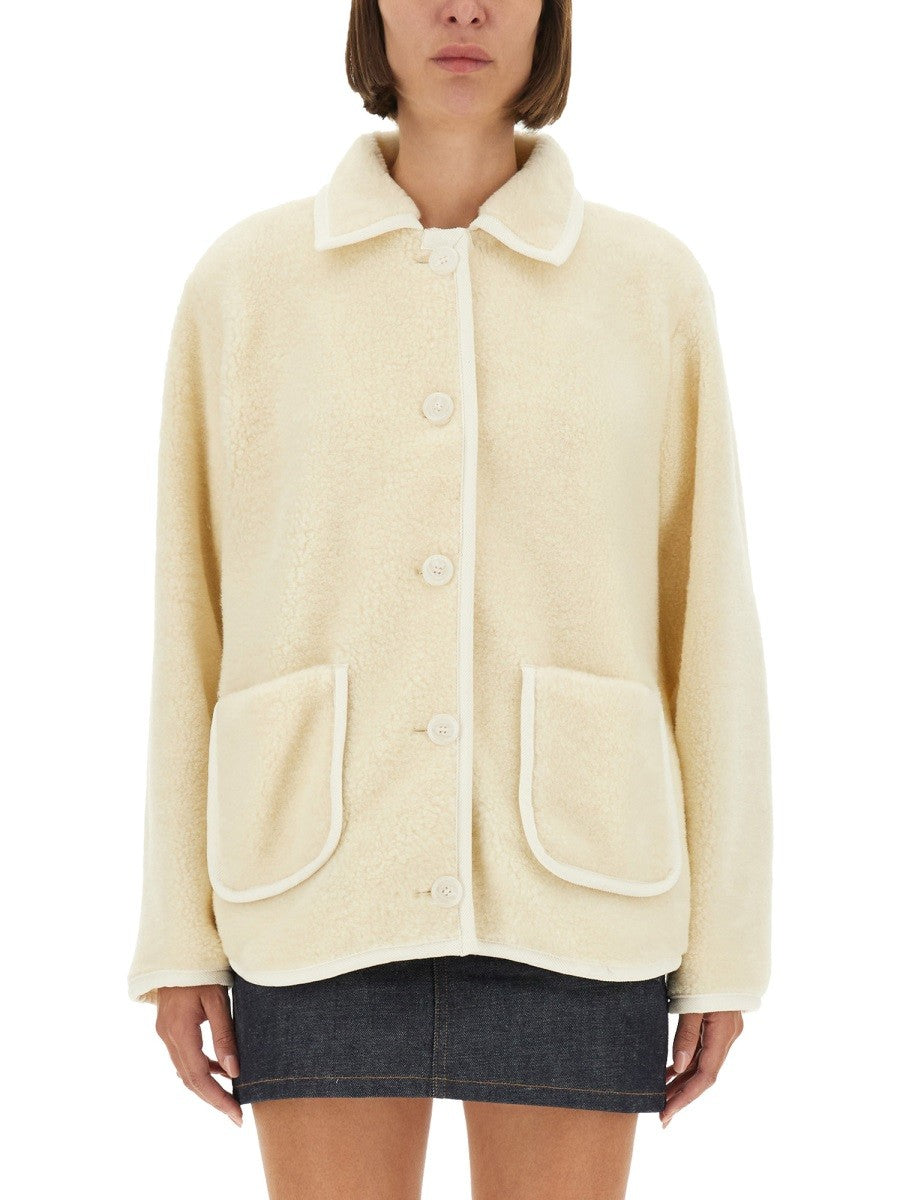A.P.C Women's Blouson Jacket Estelle White