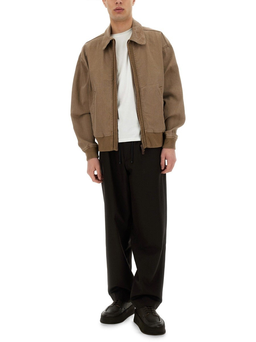 Emporio Armani Men's Blouson Jacket Brown