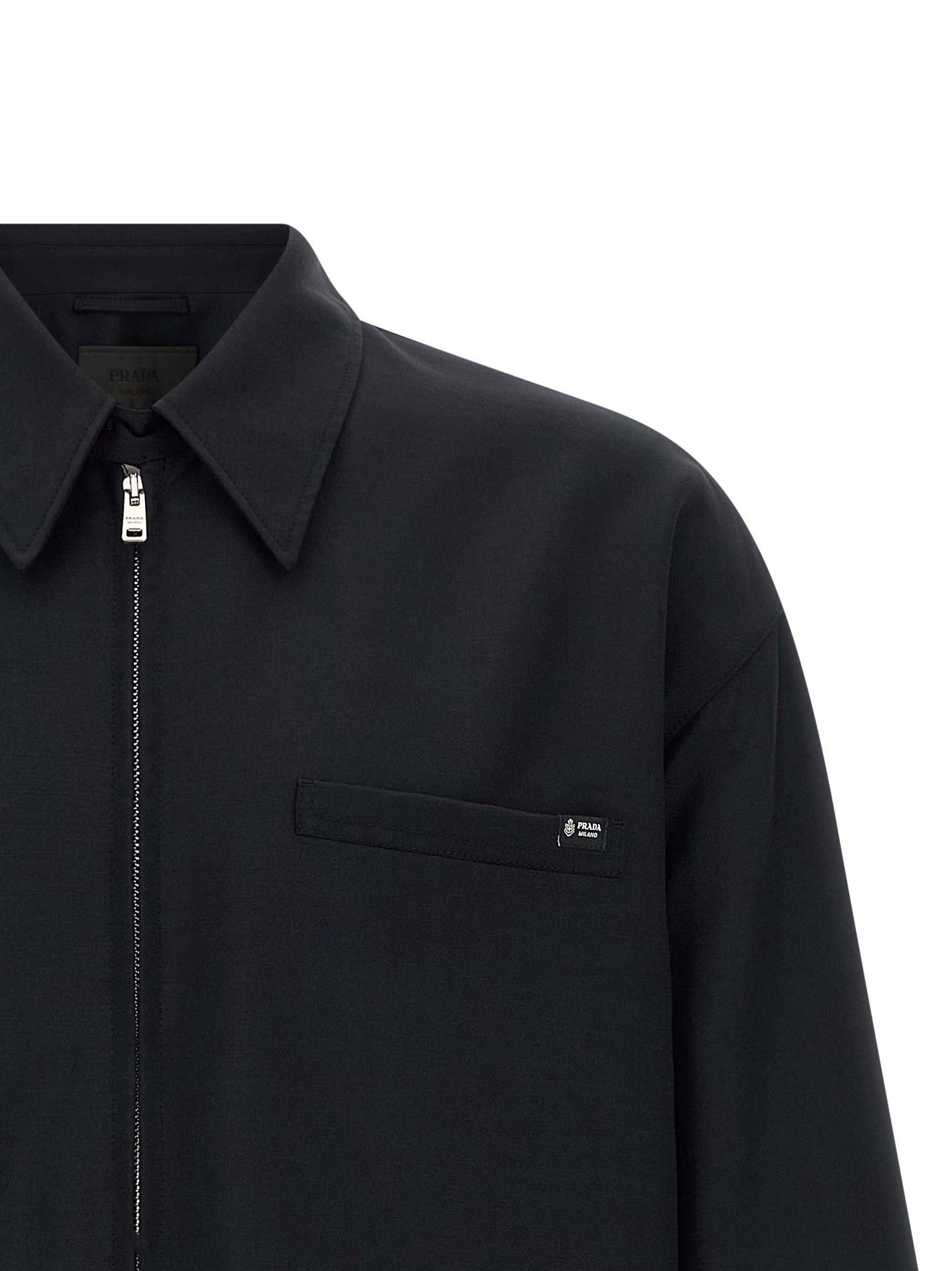 Prada Blouson Light Mohair Blue