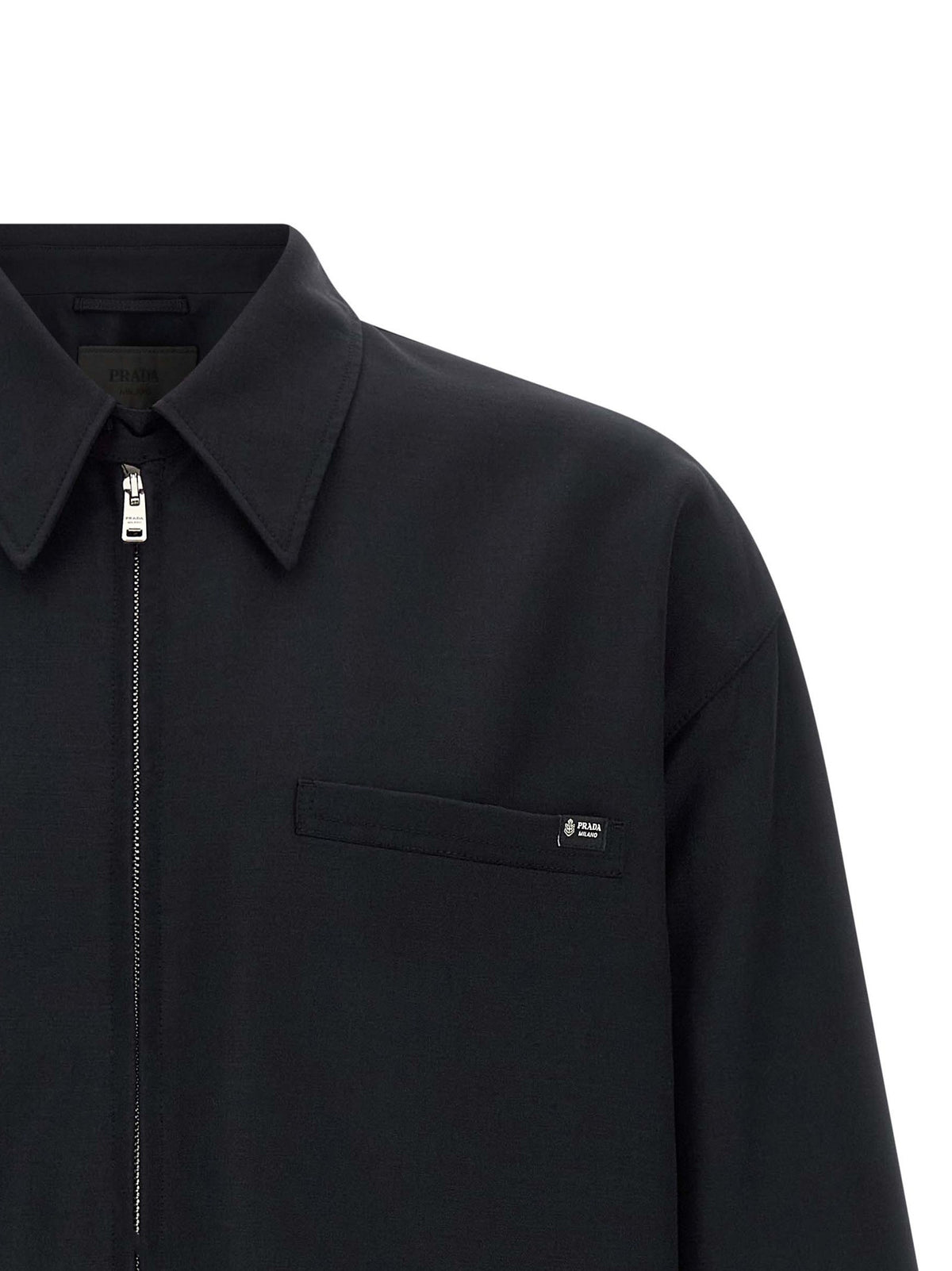 PRADA Blouson Light Mohair Blue, view 3