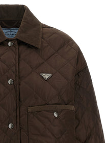 PRADA Blouson Re Nylon Brown