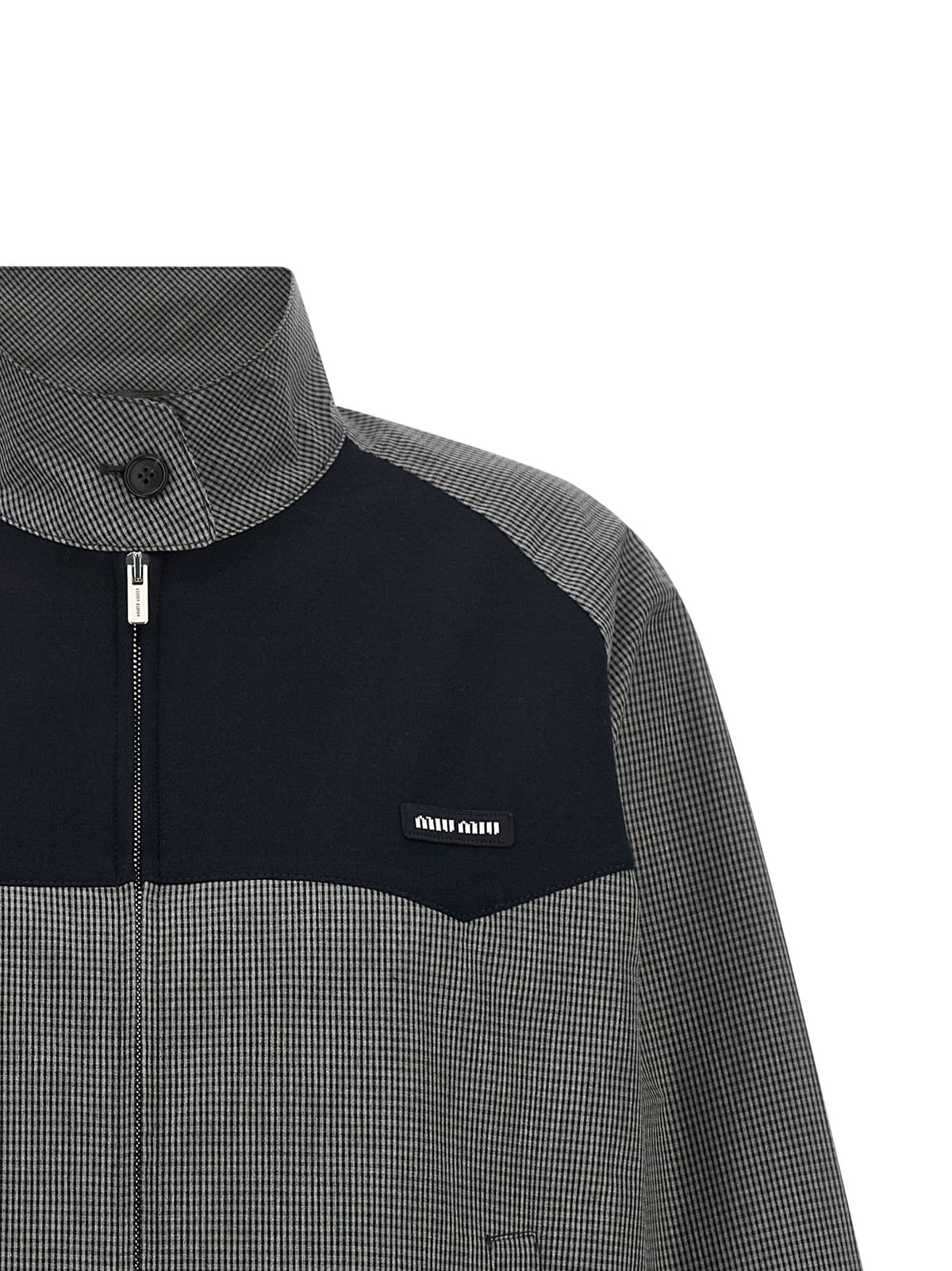 Miu Miu Blouson Vichy Check Grey, view 3