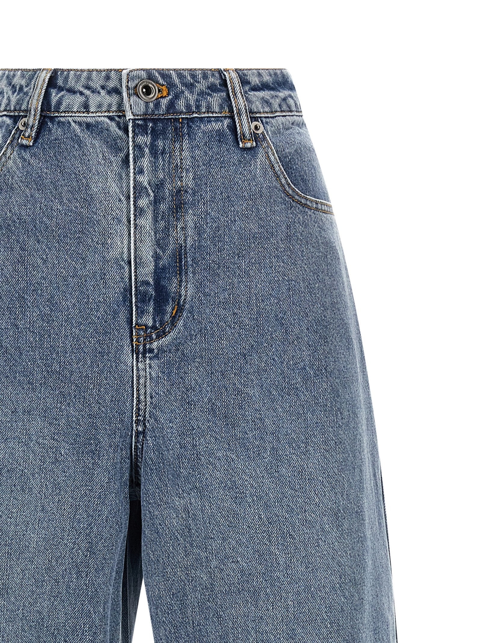 self-portrait Blue Barrel Leg Jeans Blue