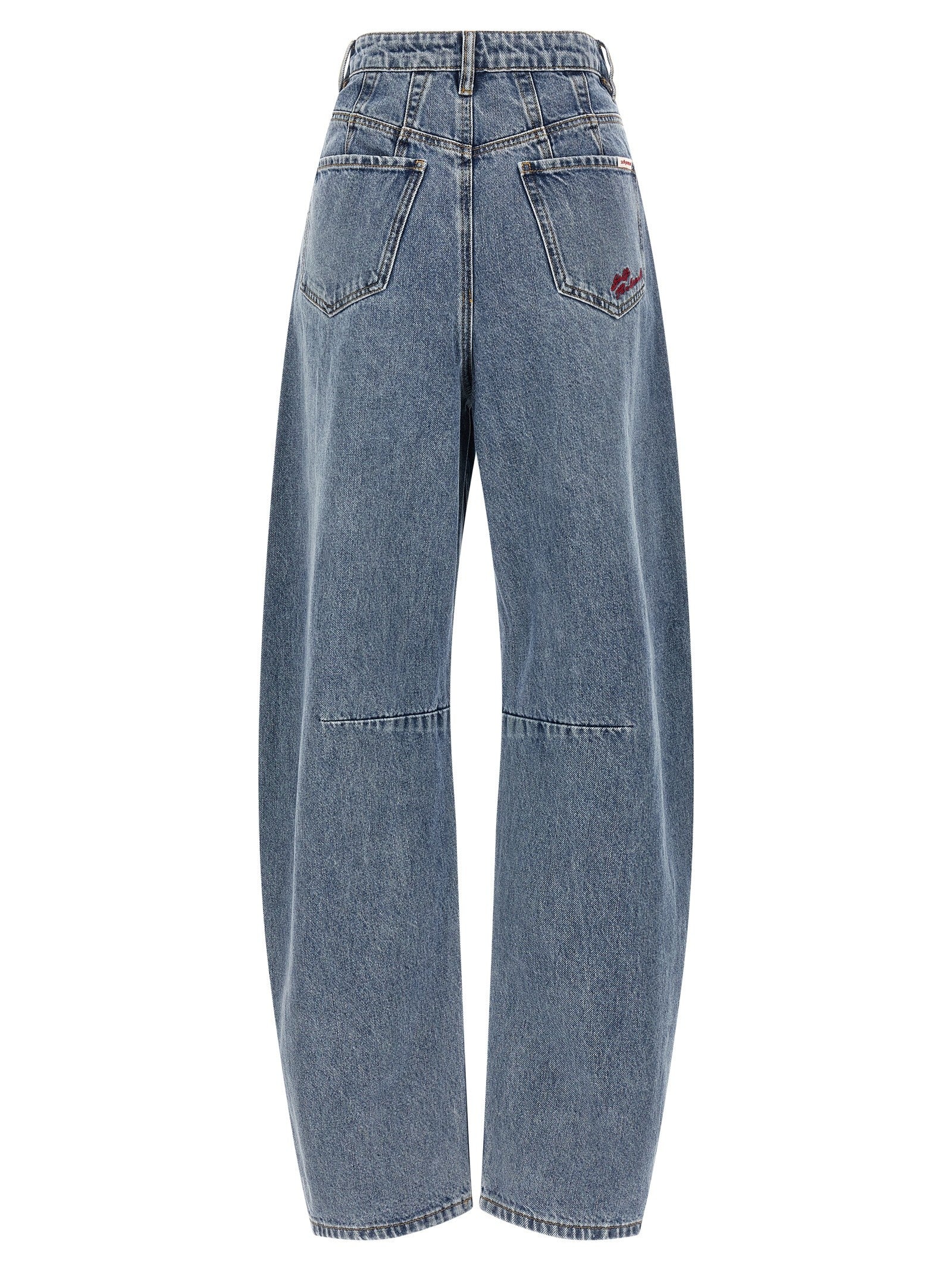 self-portrait Blue Barrel Leg Jeans Blue