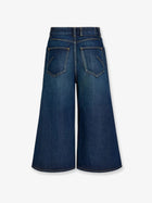 ALAÏA Women's Blue Denim Bermuda Shorts Blue, view 2