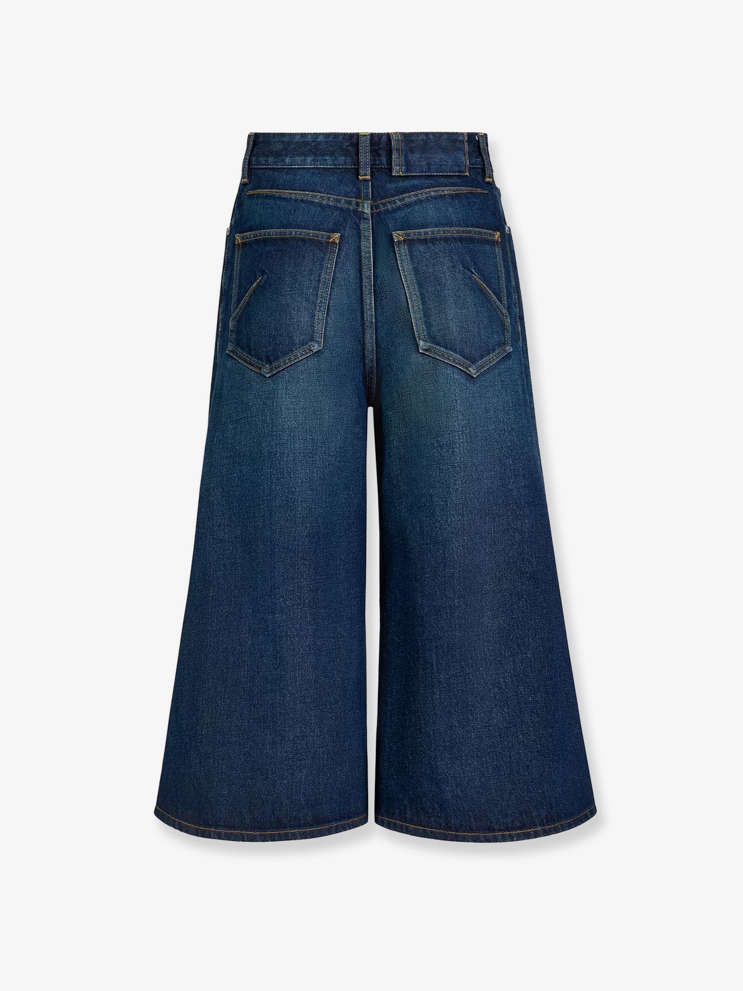 ALAÏA Women's Blue Denim Bermuda Shorts Blue