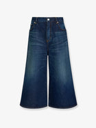 ALAÏA Women's Blue Denim Bermuda Shorts Blue