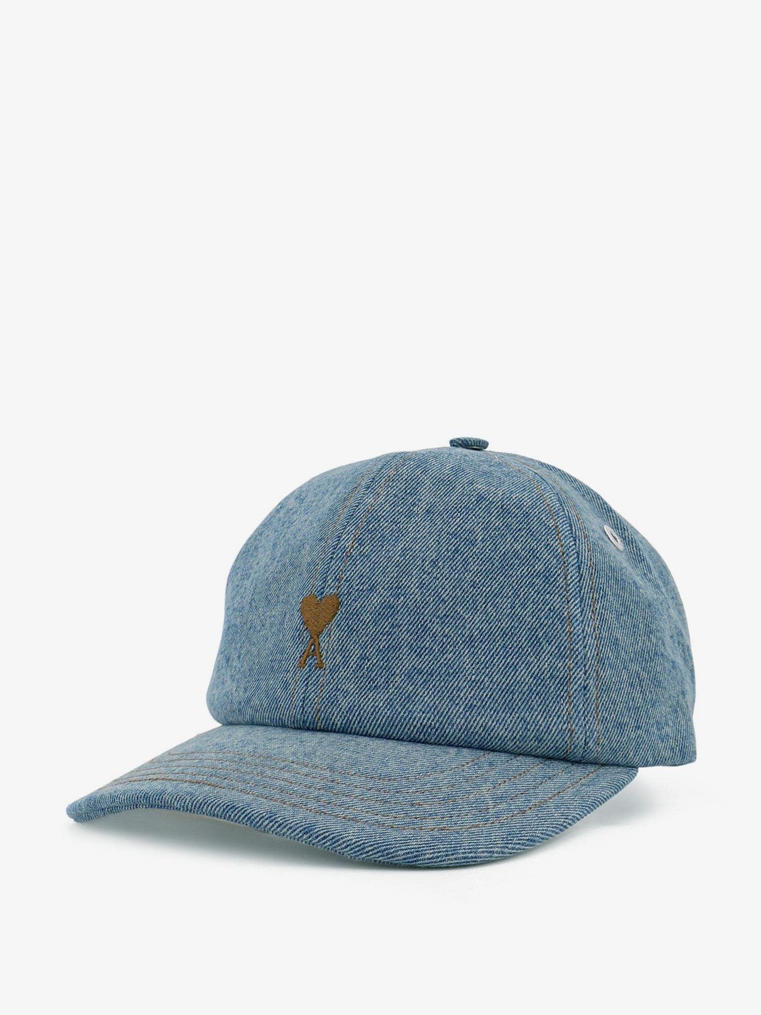 Ami Paris Men's Blue Denim Hat Blue