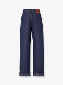 Fendi Women's Blue Denim Jeans Blue