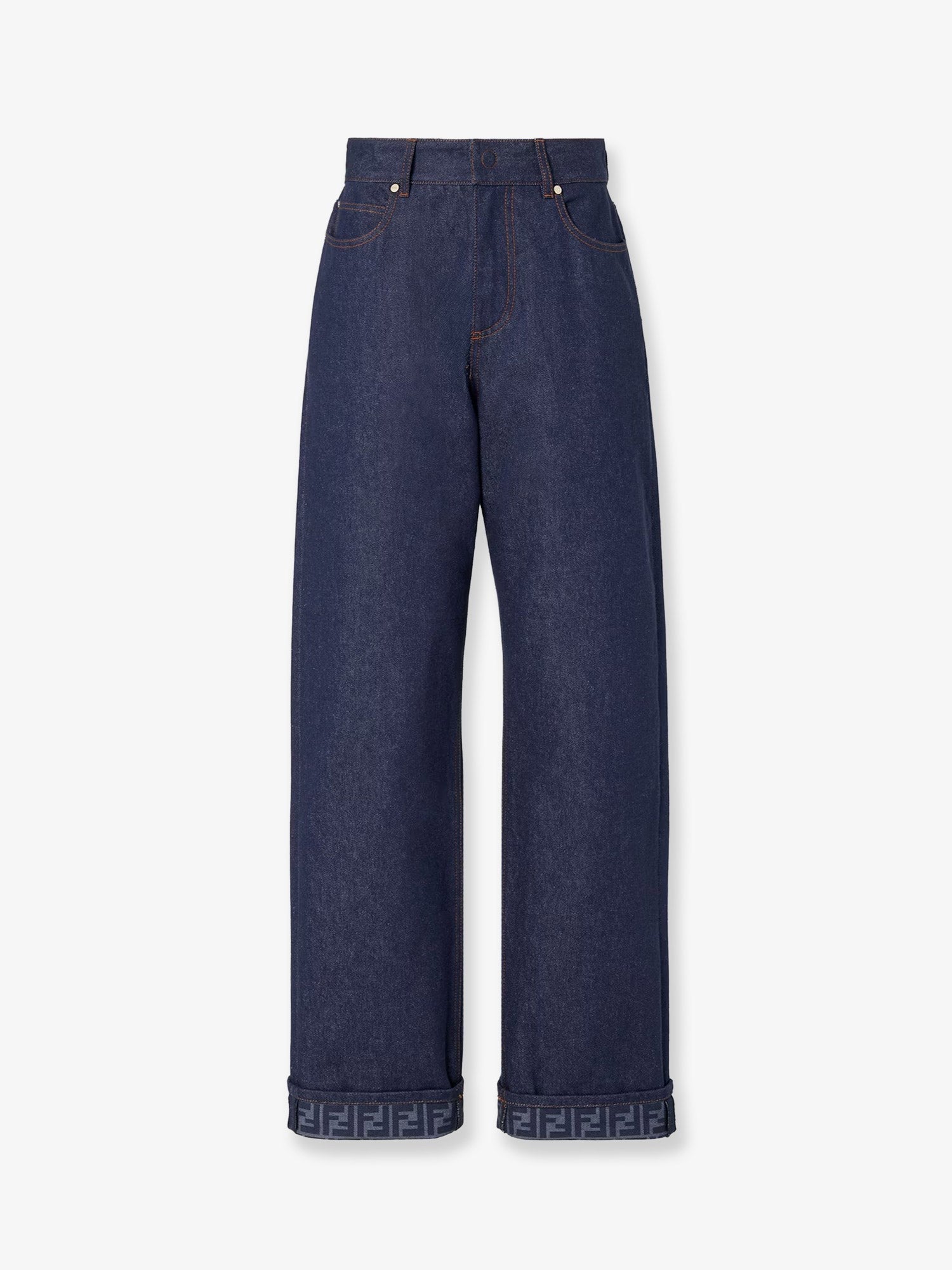Fendi Women's Blue Denim Jeans Blue